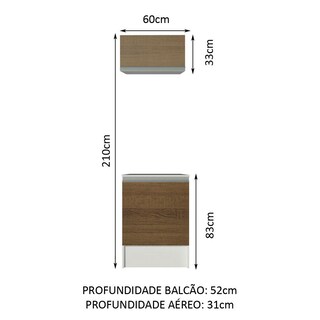 Foto 3 | Foto 3 | Cocina Integral Completa Modular Madesa Topazio 60cm Mm