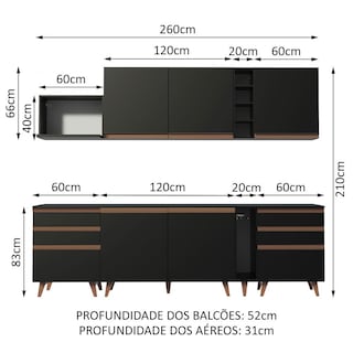Foto 3 | Foto 3 | Cocina Integral Completa Modular Madesa Reims 260cm Nm 06