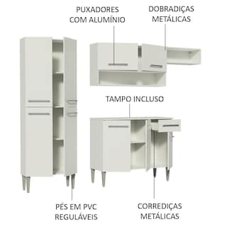 Foto 4 | Foto 4 | Cocina Integral Completa Modular Madesa Emilly Color Bb 01
