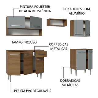 Foto 4 | Foto 4 | Cocina Integral Completa Modular Madesa Emilly 229cm Mg 15