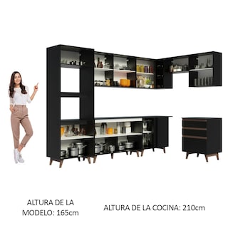 Foto 5 | Foto 5 | Cocina Integral Completa Modular Madesa Reims 462cm Nn 02