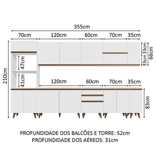 Foto 3 | Foto 3 | Cocina Integral Completa Modular Madesa Sabrina 355cm Bb