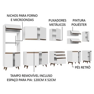 Foto 4 | Foto 4 | Cocina Integral Completa Modular Madesa Sabrina 355cm Bb