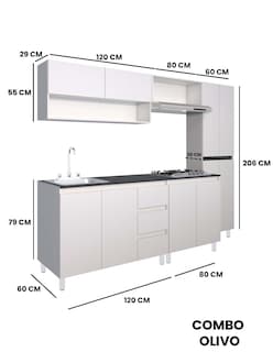 Foto 8 | Foto 8 | Cocina Integral Decomobil Olivo Blanca