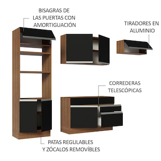 Foto 4 | Foto 4 | Cocina Integral Completa Modular Madesa Glamy 270cm Mn 15