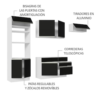 Foto 4 | Foto 4 | Cocina Integral Completa Modular Madesa Glamy 270cm Bn 15