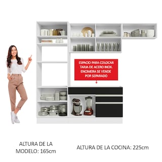 Foto 5 | Foto 5 | Cocina Integral Completa Modular Madesa Glamy 270cm Bn 15