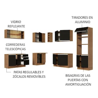 Foto 4 | Foto 4 | Cocina Integral Completa Modular Madesa Glamy 459cm Mn 01