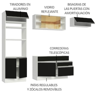 Foto 4 | Foto 4 | Cocina Integral Completa Modular Madesa Glamy 270cm Bn 11