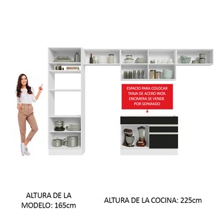 Foto 5 | Foto 5 | Cocina Integral Completa Modular Madesa Glamy 350cm Bn 01