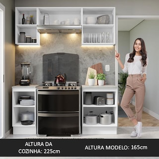 Foto 6 | Foto 6 | Cocina Integral Completa Modular Madesa Glamy 180cm Bn 12
