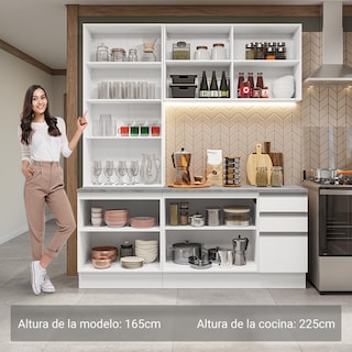Foto 4 | Foto 4 | Cocina Integral Completa Armario De Vidrio Madesa Glamy Bb 5