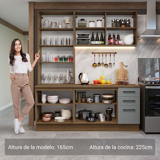 Foto 4 | Foto 4 | Cocina Integral Completa Armario De Vidrio Madesa Agata Mg
