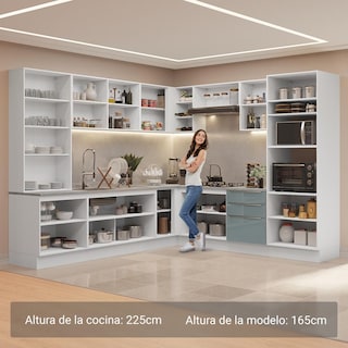 Foto 5 | Foto 5 | Cocina Integral Completa Armario De Vidrio Madesa Lux Bg 01