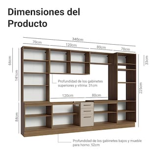 Foto 3 | Foto 3 | Cocina Integral Completa Modular Madesa Agata 340cm Mc 01