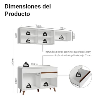 Foto 3 | Foto 3 | Cocina Integral Completa Modular Madesa Reims 190cm Bb 05