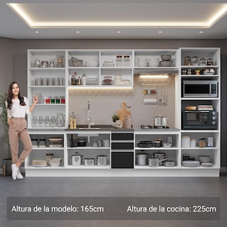 Foto 4 | Foto 4 | Cocina Integral Completa Armario De Vidrio Madesa Glamy Bn 1