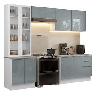 Foto 1 | Foto 1 | Cocina Integral Completa Armario De Vidrio Madesa Lux Bg 04