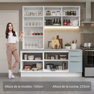Foto 4 | Foto 4 | Cocina Integral Completa Armario De Vidrio Madesa Lux Bg 02