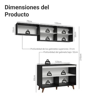Foto 3 | Foto 3 | Cocina Integral Completa Modular Madesa Reims 190cm Nn 08