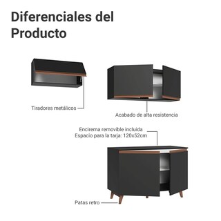 Foto 4 | Foto 4 | Cocina Integral Completa Modular Madesa Reims 190cm Nn 08