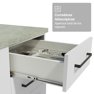 Foto 8 | Foto 8 | Kit Gabinete Bajo Con Armario De Vidrio Madesa Agata 70cm Bb