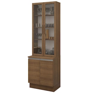 Foto 1 | Foto 1 | Kit Gabinete Bajo Con Armario De Vidrio Madesa Glamy 70cm Mm