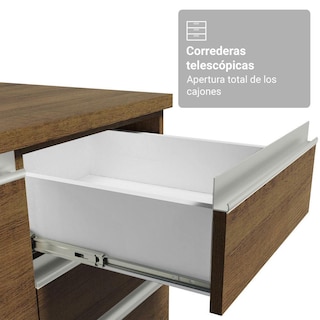 Foto 8 | Foto 8 | Kit Gabinete Bajo Con Armario De Vidrio Madesa Glamy 70cm Mm