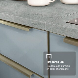 Foto 7 | Foto 7 | Kit Gabinete Bajo Con Armario De Vidrio Madesa Lux Bb 01