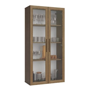 Foto 1 | Foto 1 | Mueble Armario De Vidrio Madesa 2 Puertas Sin Pies Mm 01