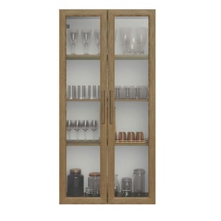 Foto 5 | Foto 5 | Mueble Armario De Vidrio Madesa 2 Puertas Sin Pies Mm 01