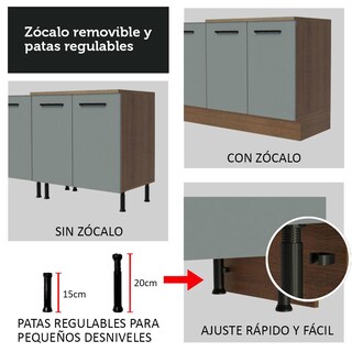 Foto 8 | Foto 8 | Cocina Integral Completa Modular Madesa Agata 180cm Mg