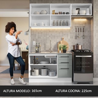 Foto 4 | Foto 4 | Cocina Integral Completa Modular Madesa Agata 180cm Bg 09