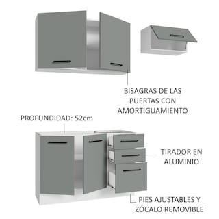Foto 5 | Foto 5 | Cocina Integral Completa Modular Madesa Agata 180cm Bg 09