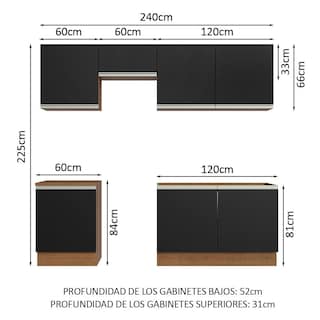 Foto 3 | Foto 3 | Cocina Integral Completa Modular Madesa Glamy 240cm Mn 09