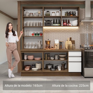 Foto 4 | Foto 4 | Cocina Integral Completa Armario De Vidrio Madesa Glamy Mb 05