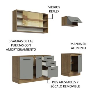Foto 4 | Foto 4 | Cocina Integral Completa Modular Madesa Agata 180cm Mg