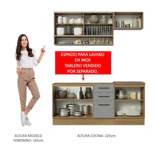 Foto 5 | Foto 5 | Cocina Integral Completa Modular Madesa Agata 180cm Mg