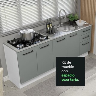Foto 6 | Foto 6 | Cocina Integral Completa Modular Madesa Agata Con Pia 200cm Bg