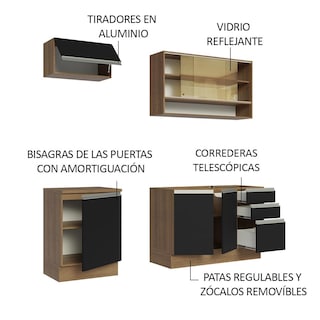 Foto 4 | Foto 4 | Cocina Integral Completa Modular Madesa Glamy 180cm Mn 08