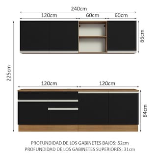 Foto 3 | Foto 3 | Cocina Integral Madesa Glamy 240 cm