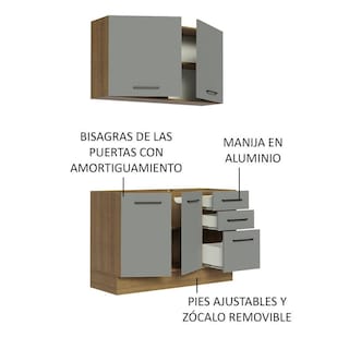 Foto 4 | Foto 4 | Cocina Integral Completa Modular Madesa Agata 120cm Mg 01