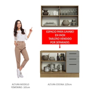 Foto 5 | Foto 5 | Cocina Integral Completa Modular Madesa Agata 120cm Mg 01