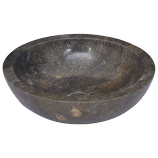 Foto 3 | Foto 3 | Fregadero Vidaxl Mármol Gris Ø40x12 Cm - Venta Internacional.
