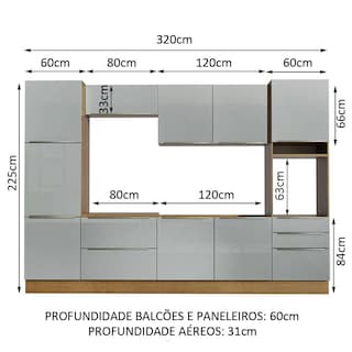Foto 3 | Foto 3 | Cocina Integral Completa Modular Madesa Lux 320cm Mg 03