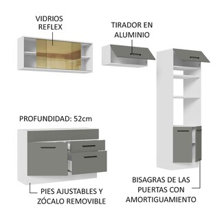 Foto 4 | Foto 4 | Cocina Integral Completa Modular Madesa Agata 270cm Bg 05