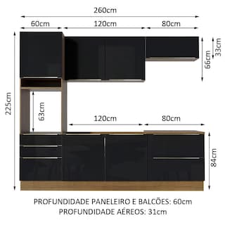Foto 3 | Foto 3 | Cocina Integral Completa Modular Madesa Lux 260cm Mn 01