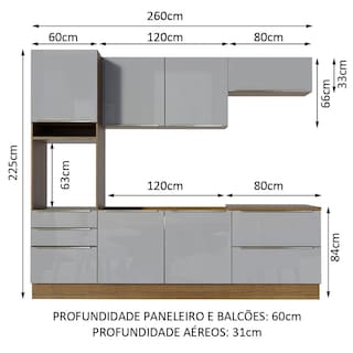 Foto 3 | Foto 3 | Cocina Integral Completa Modular Madesa Lux 260cm Mg 01