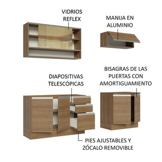 Foto 5 | Foto 5 | Cocina Integral Completa Madesa Glamy 200cm Con Tarja Mm