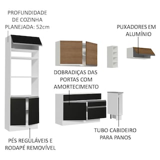 Foto 3 | Foto 3 | Cocina Integral Completa Modular Madesa Glamy 290cm Bn 03